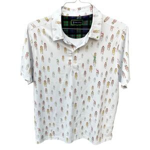 William Murray Golf Polo “And They’re Off” Jockey Horse Men Medium Equestrian